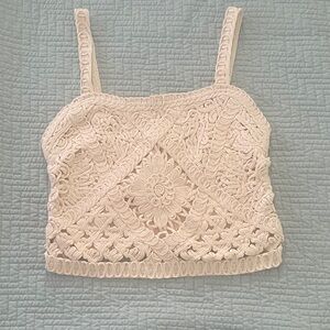 Chelsea & Violet Boho Cream Lace Women’s Top